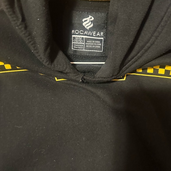 boys sweatshirt.  hoodie.  black 10-12 - Picture 2 of 2